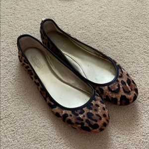 Coach leopard ballet flats